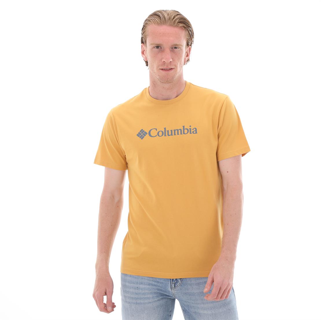 COLUMBIA CS0287 CSC M BASIC BIG LOGO BRUSHED SS TEE