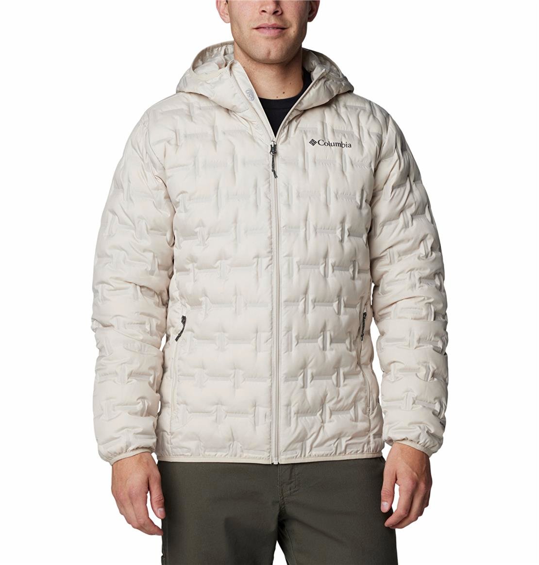 COLUMBIA Delta Ridge II Down Kapüşonlu Erkek Kaz Tüyü Mont Ceket Mont Modeli Ceket Mont