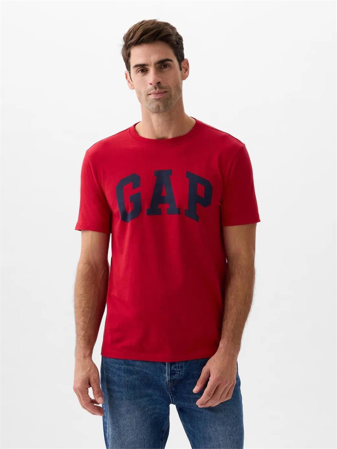 GAP V-EVERYDAY SOFT BASIC LOGO T Tişört Modeli ERKEK