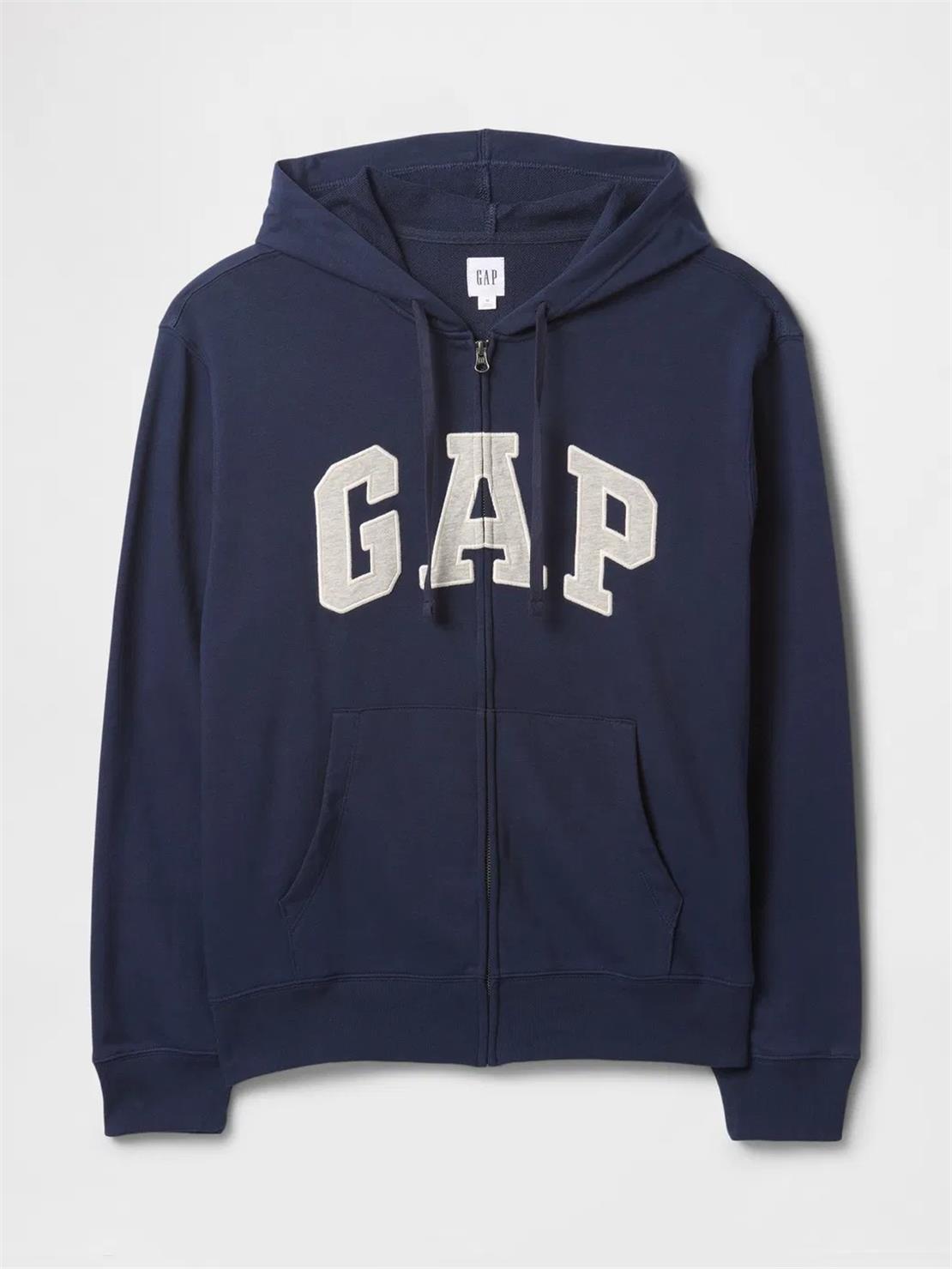 GAP V-FRCH FT HERITAGE LOGO FZ Sweatshirt Modeli ERKEK