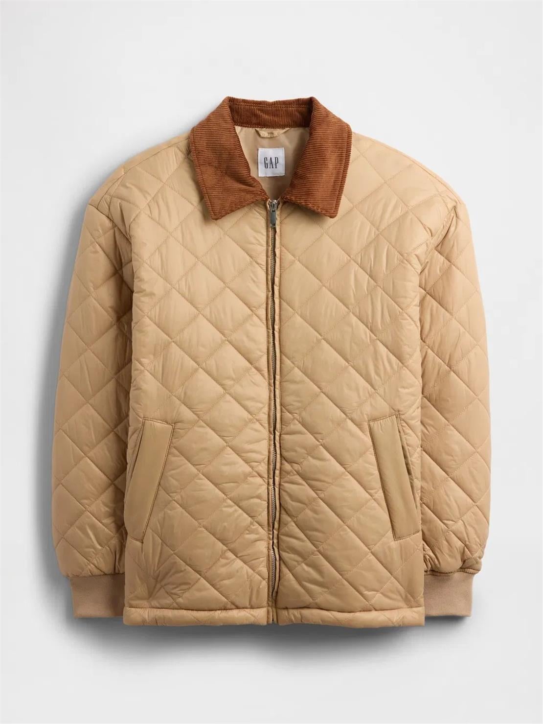 GAP V-QUILTED PUFFER FASHION JKT Ceket Mont Modeli KADIN