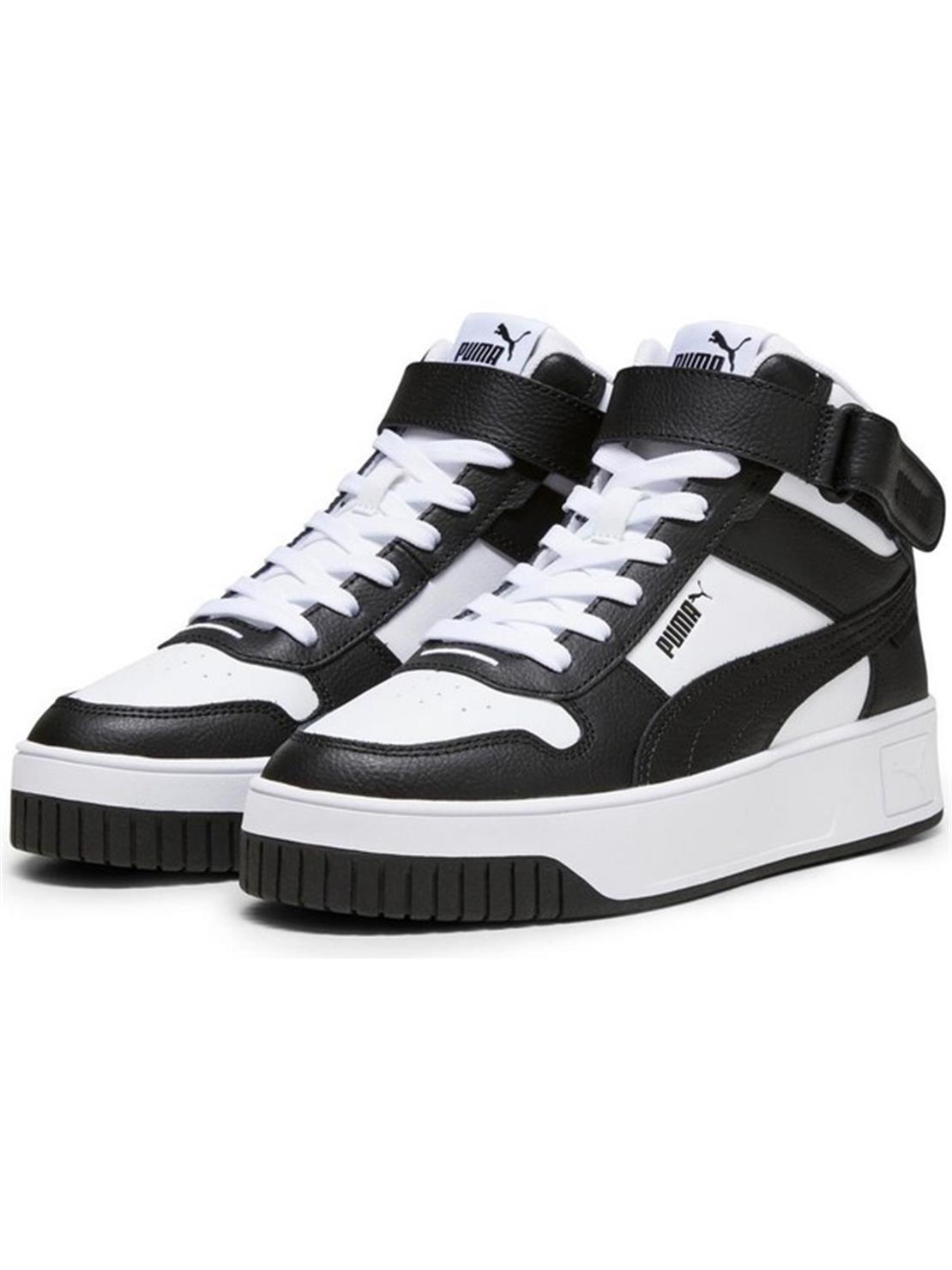 PUMA Carina Street Mid PUMA White-PUMA Black
