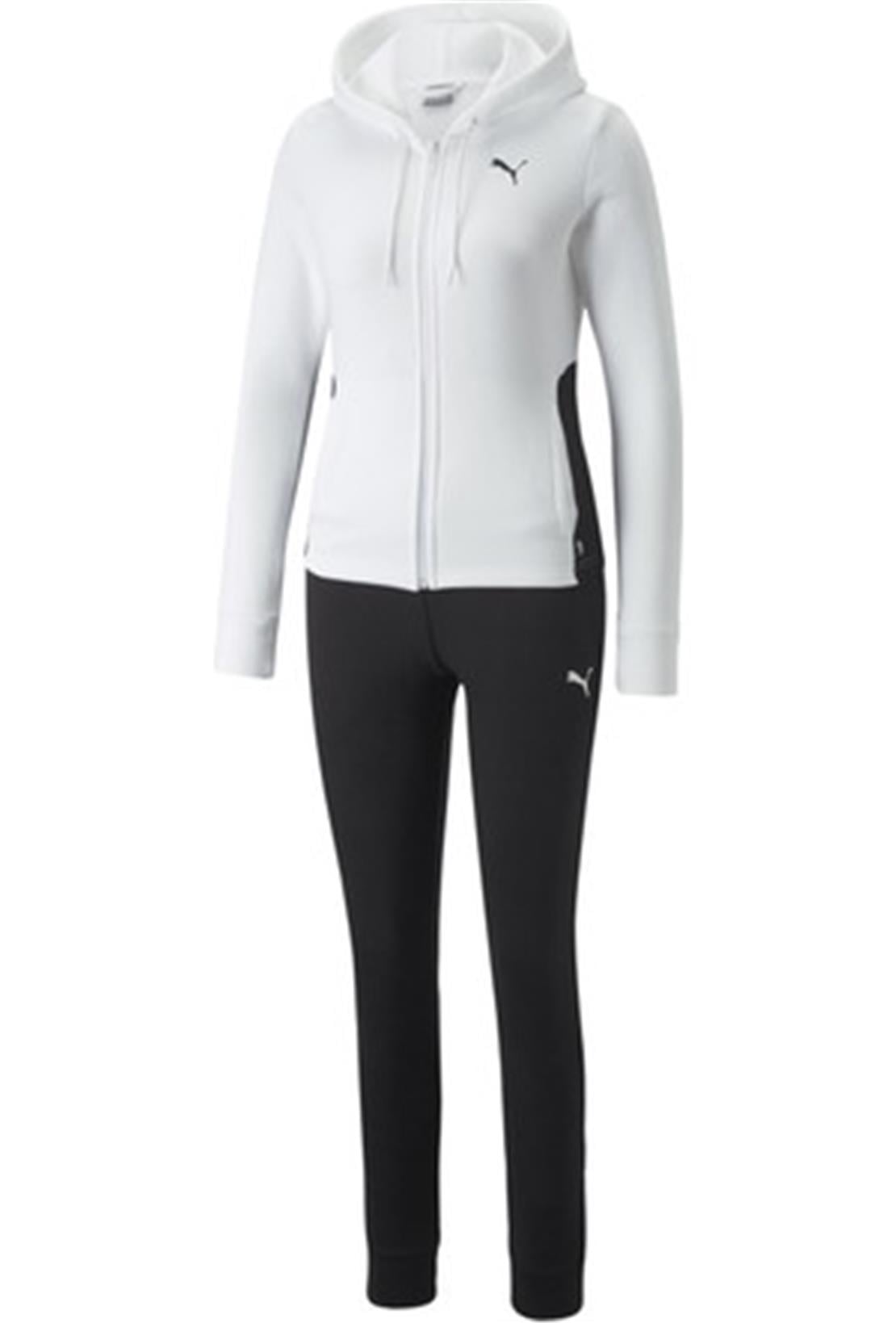 PUMA Classic Hooded Tracksuit FL cl Puma Whit
