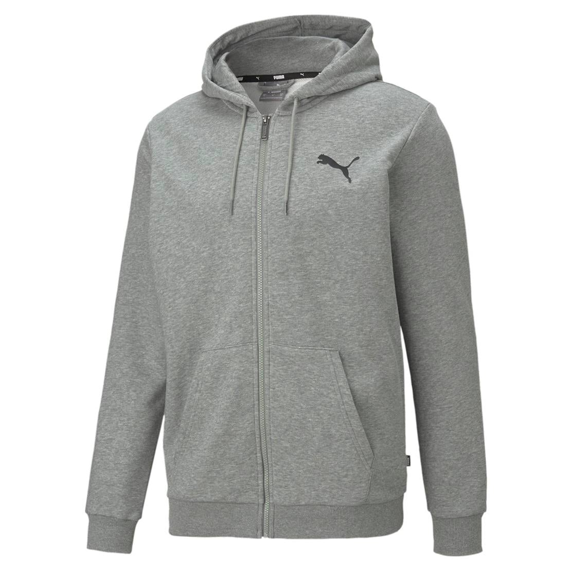 PUMA ESS Small Logo FZ Hoodie TR Medium Gray