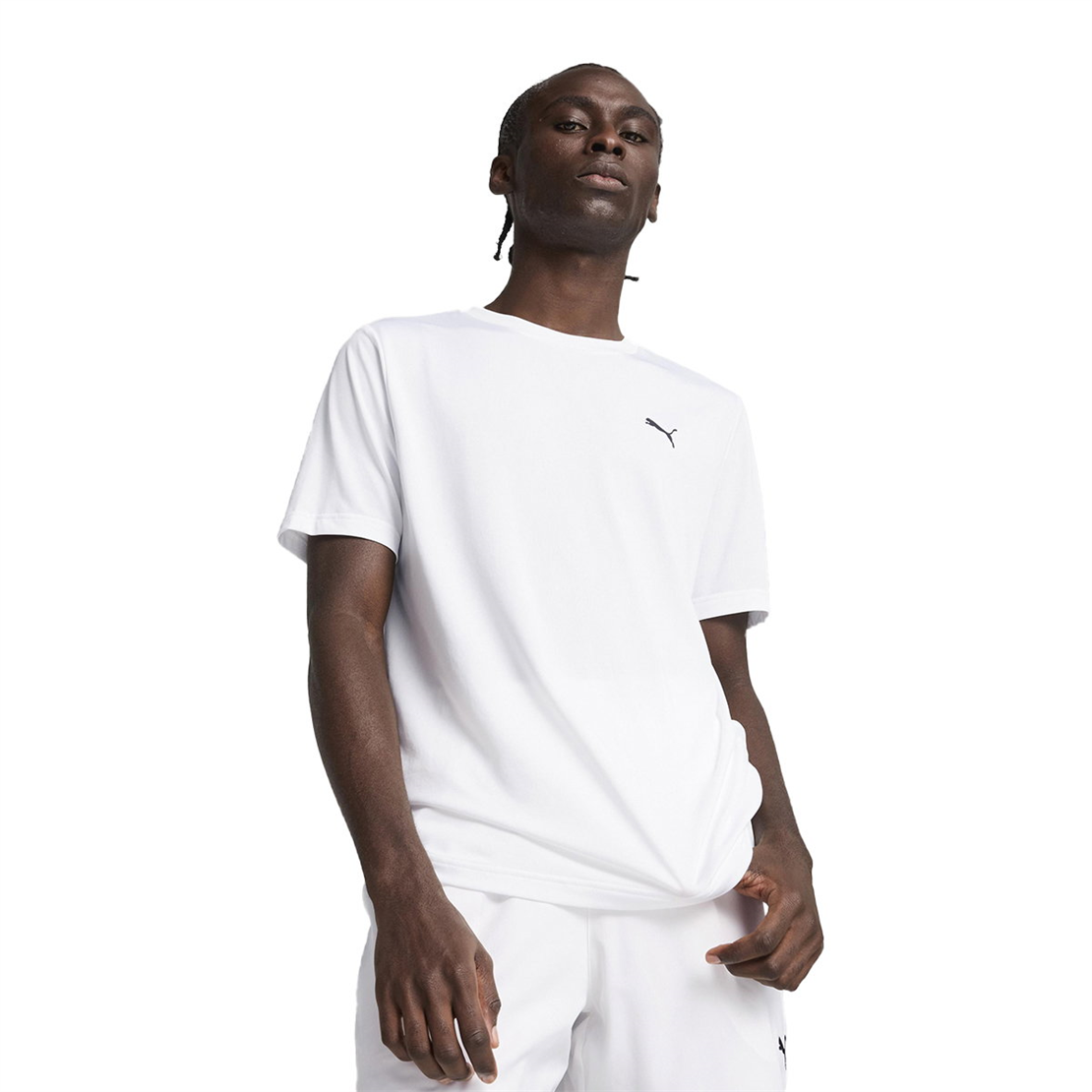 PUMA ESS Small Logo Poly Tee Tişört Modeli ERKEK