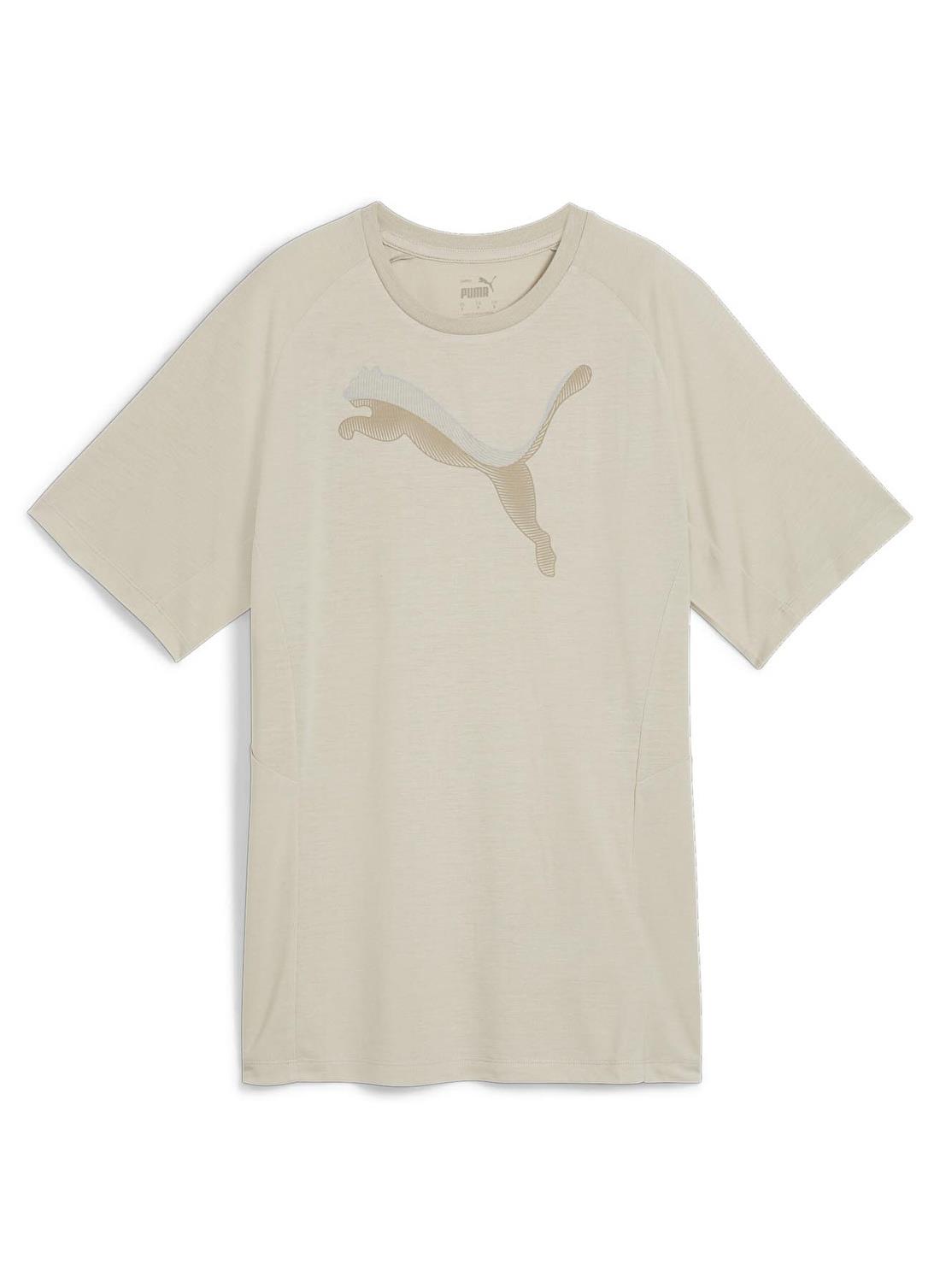 PUMA EVOSTRIPE Tee-Desert Dust Tişört Modeli KADIN