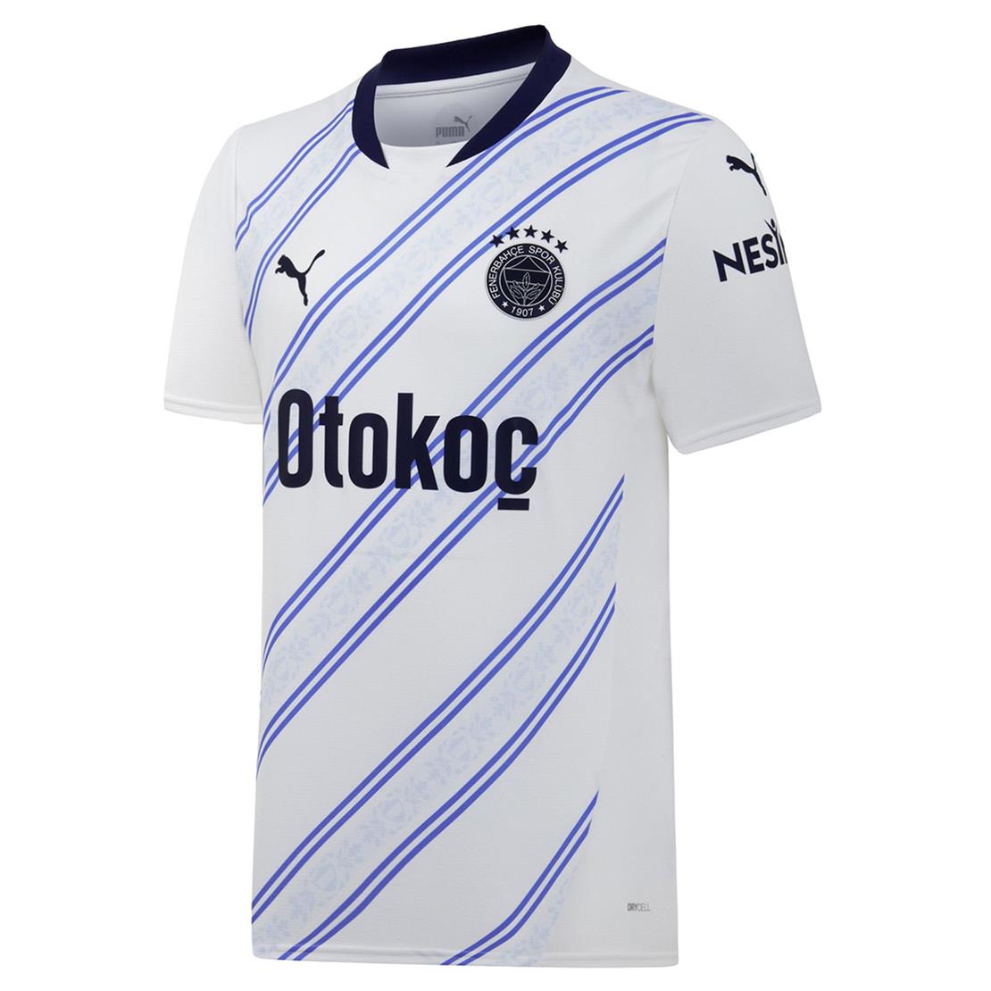 PUMA FSK Away Jersey Replica-PUMA White-Dusky Blue Forma Modeli Forma
