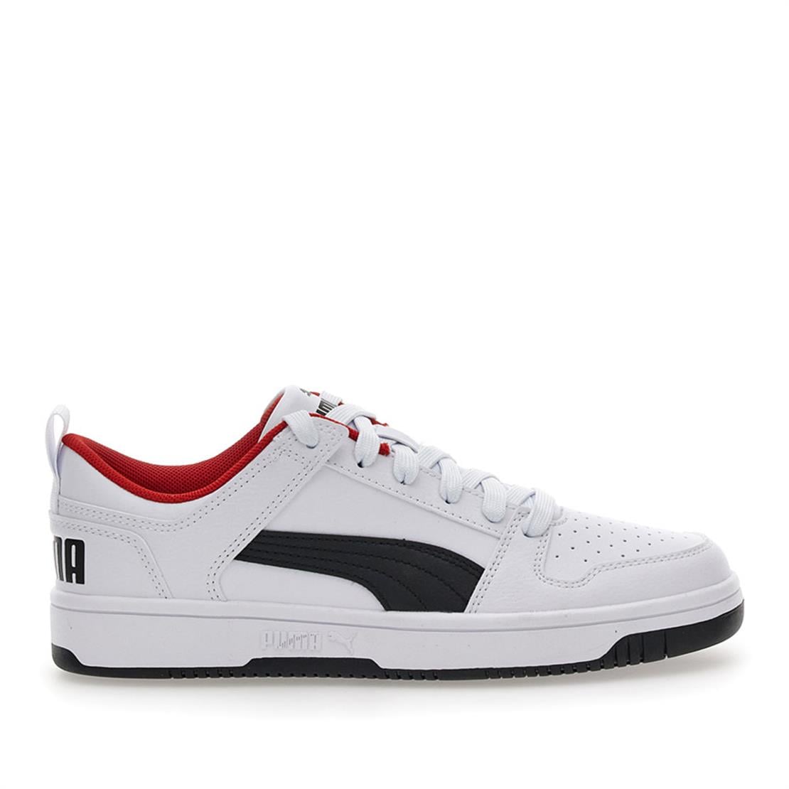 PUMA Puma Rebound Layup Lo SL Jr-Puma White-Puma Black-Red Günlük Spor Modeli Günlük Spor