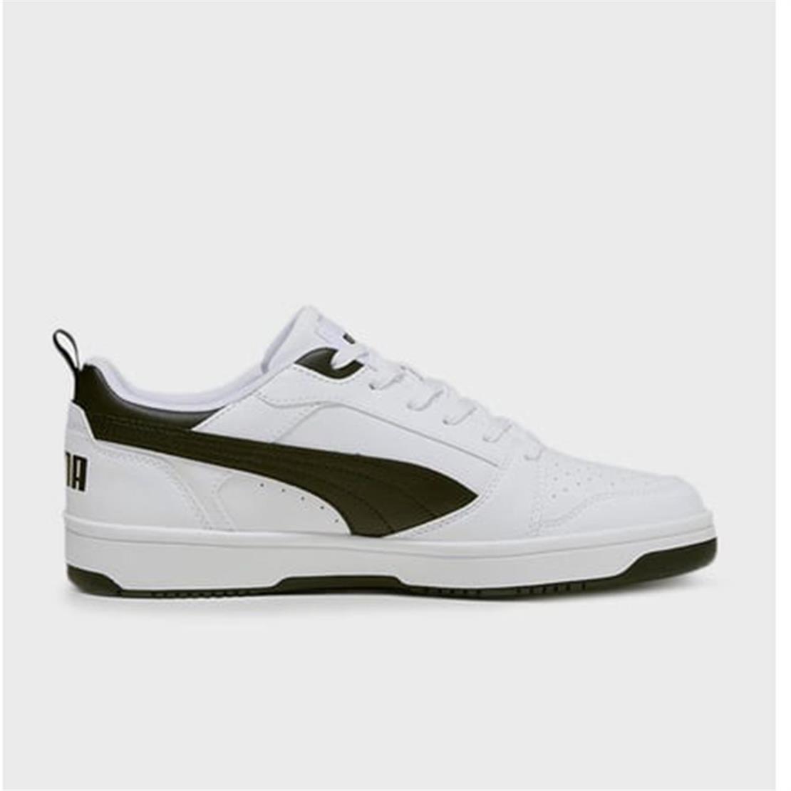 PUMA Rebound v6 Low-PUMA White-PUMA Black-PUMA Black Günlük Spor Ayakkabı Modeli 