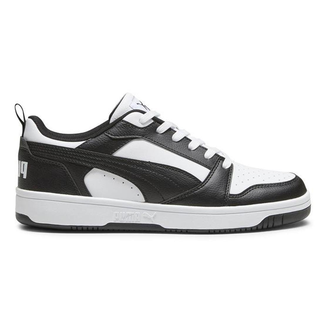 PUMA Rebound v6 Low-PUMA White-PUMA Black-White Günlük Spor Modeli Günlük Spor