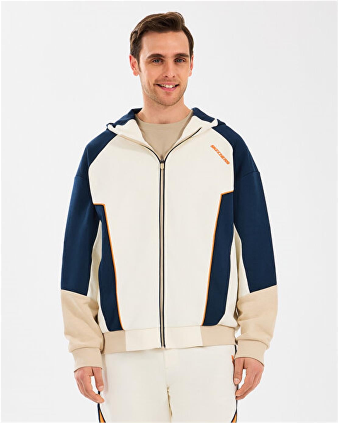 SKECHERS M Diagonel Lw Fleece Fullzip Hoodie Sweatshirt Sweatshirt Modeli ERKEK