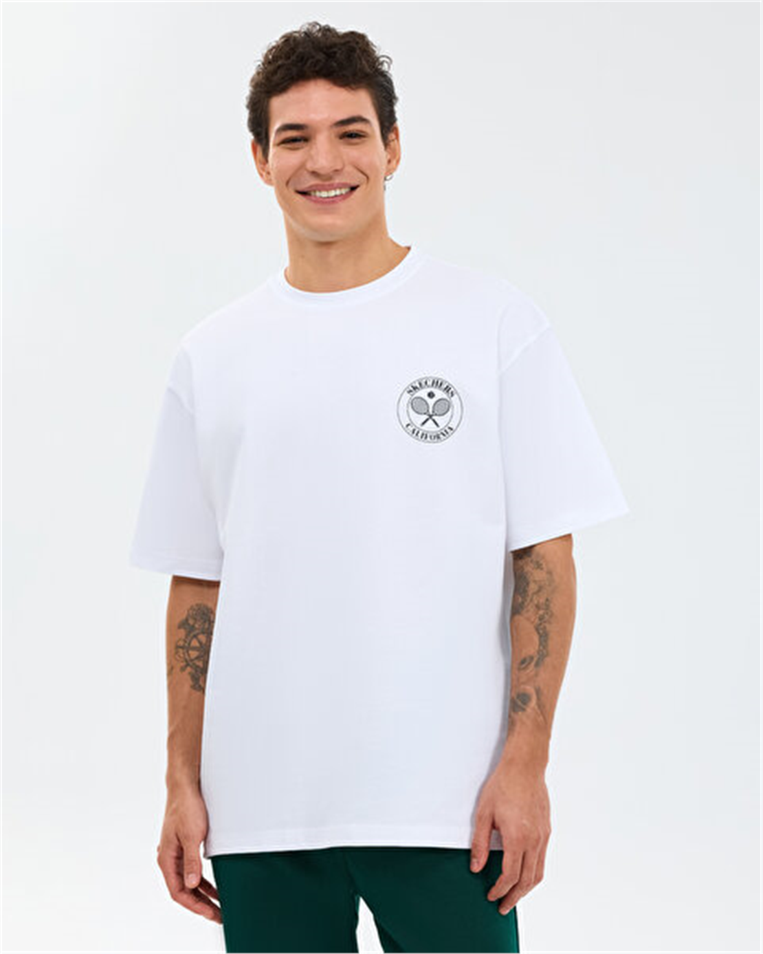 SKECHERS M Graphic Tee T-Shirt Tişört Modeli ERKEK