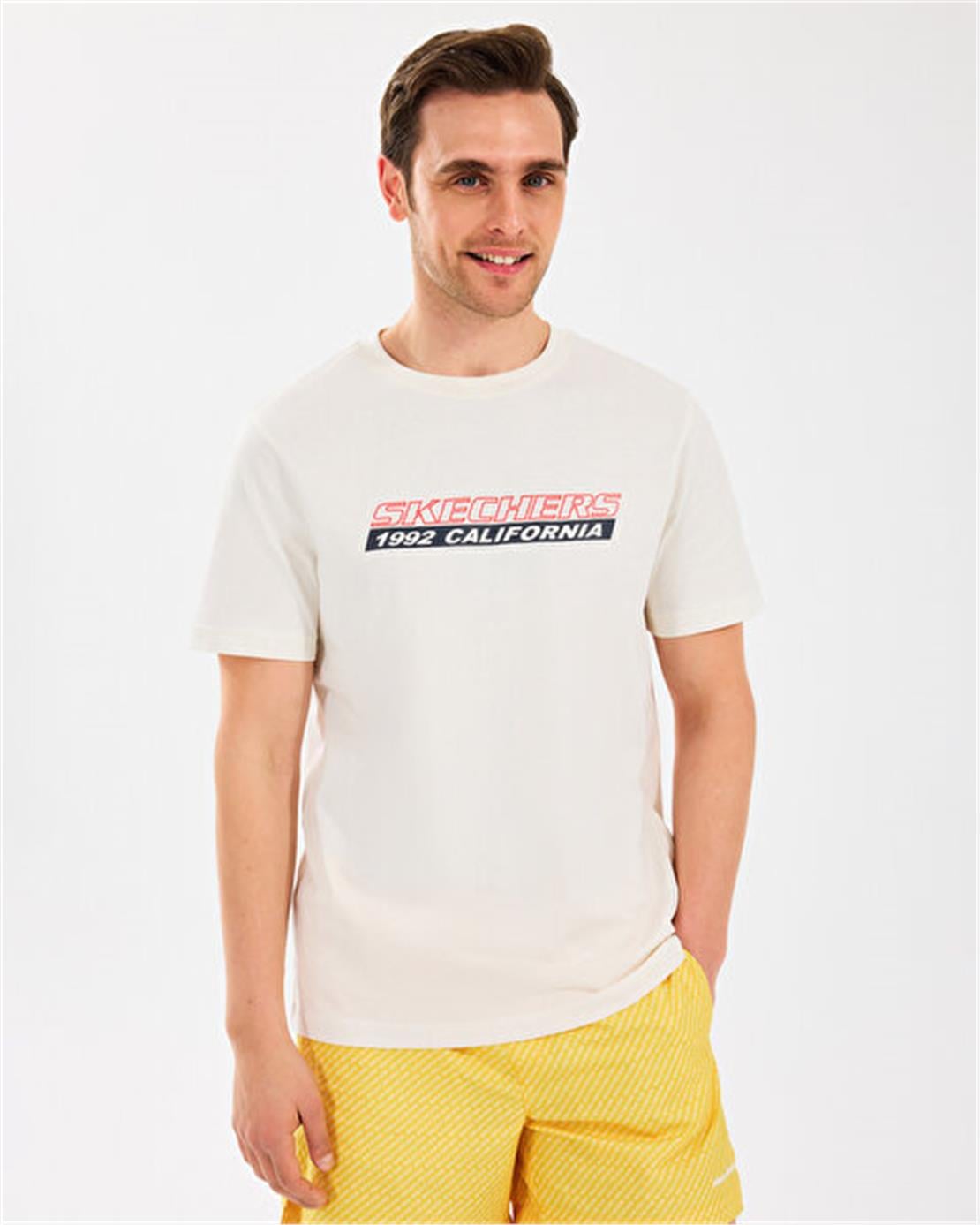 SKECHERS M Lightweight Graphic Tee T-Shirt Tişört Modeli ERKEK
