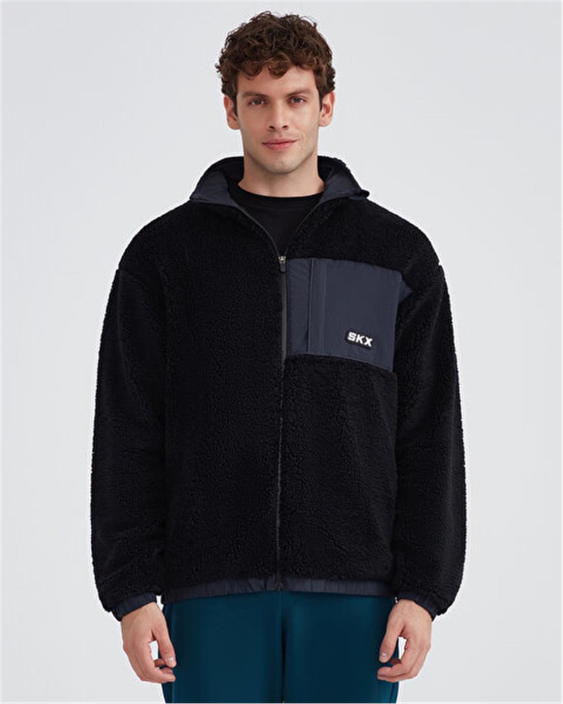 SKECHERS M Outdoor Fleece Full Zip Sherpa Modeli Ceket Mont