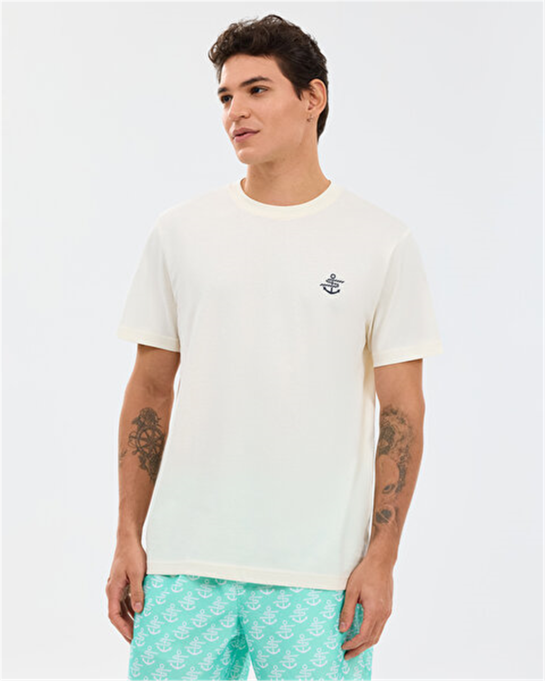 SKECHERS M Regular T-Shirt Tişört Modeli ERKEK