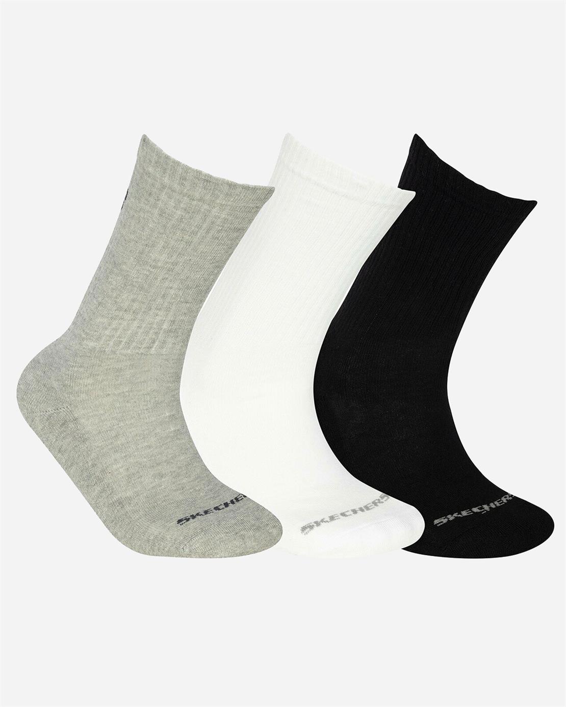 SKECHERS U Crew Cut Padded 3 Pack Sock