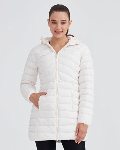 SKECHERS W Essential Maxi Length Hooded Jacket Modeli Ceket Mont