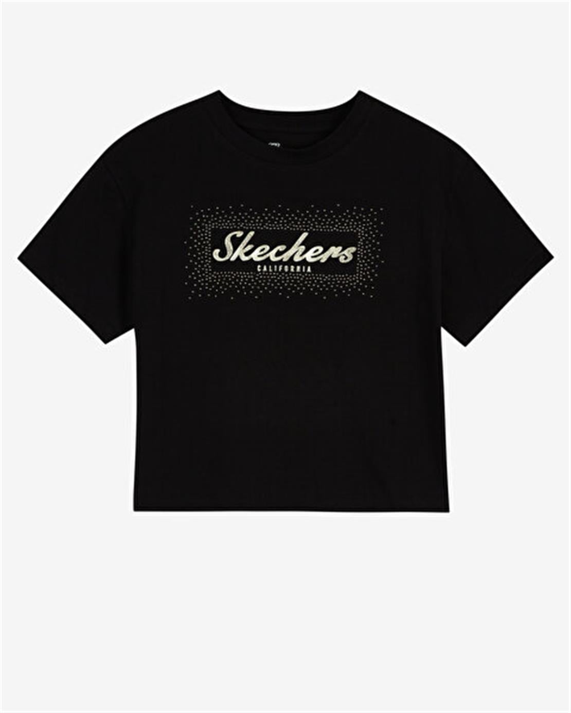 SKECHERS W Graphic Tee Shiny Logo T-Shirt