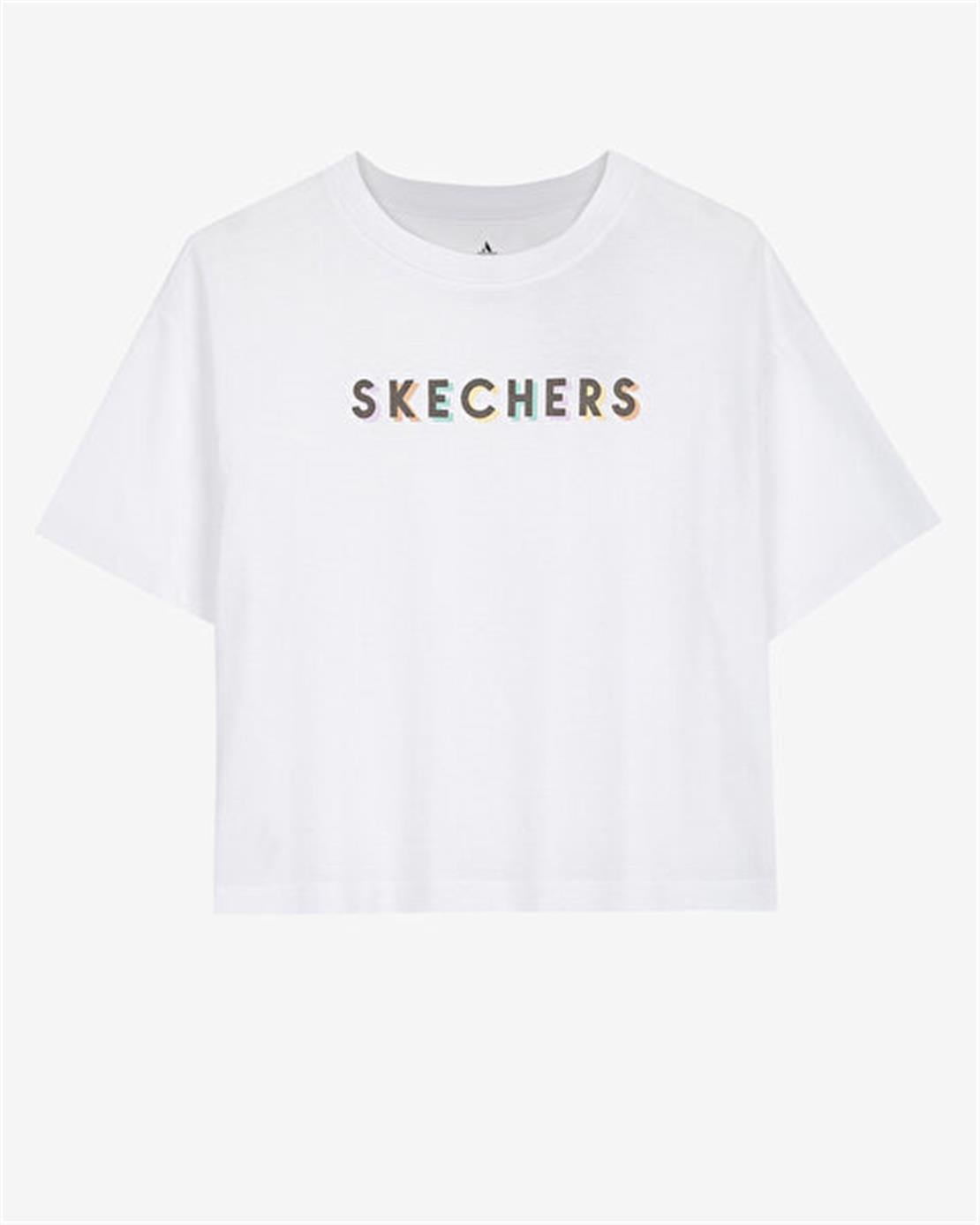 SKECHERS W Graphic Tee Shiny Logo T-Shirt