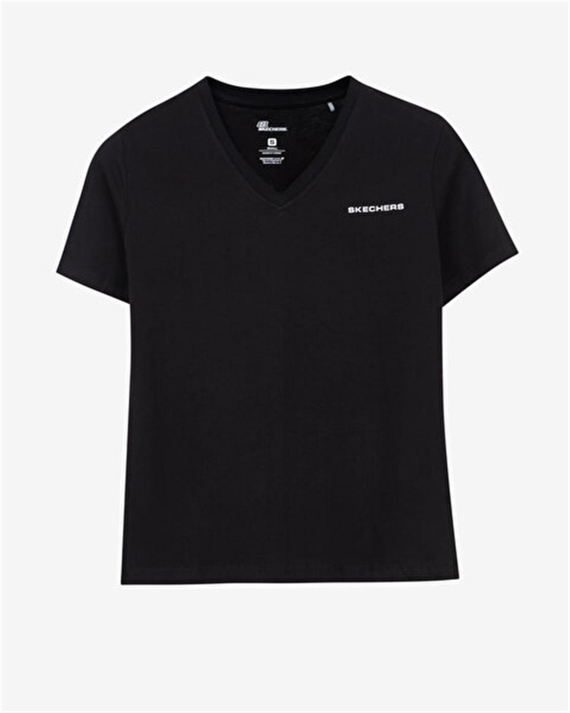 SKECHERS W New Basics V Neck T-Shirt