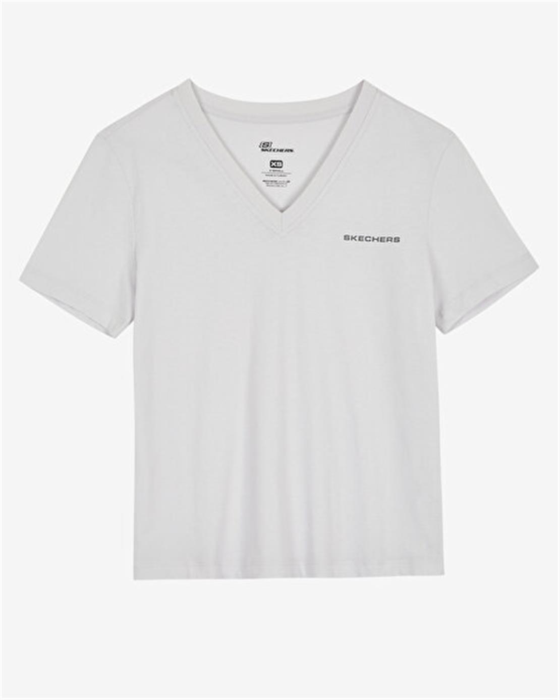 SKECHERS W New Basics V Neck T-Shirt