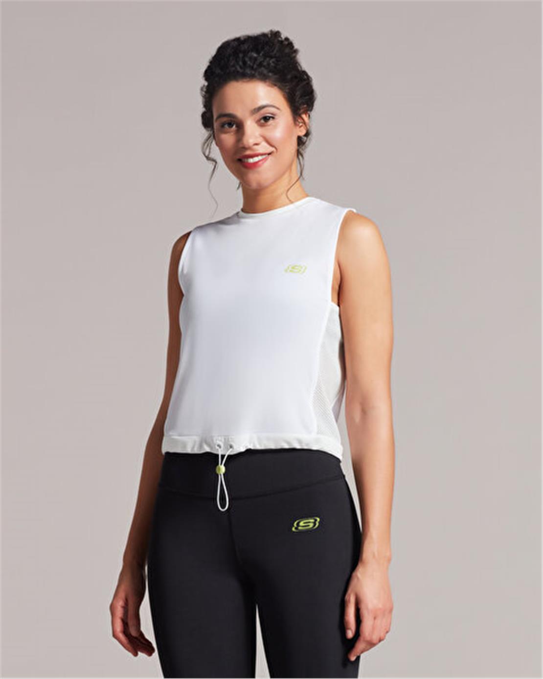 SKECHERS W Performance Coll. Mesh Detailed Tank T-Shirt