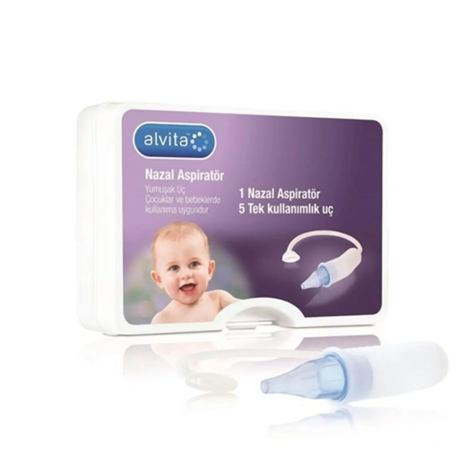 Alvita Nazal Aspiratör ve 5 Yedek Uç - Temizlik-Banyo - Alvita