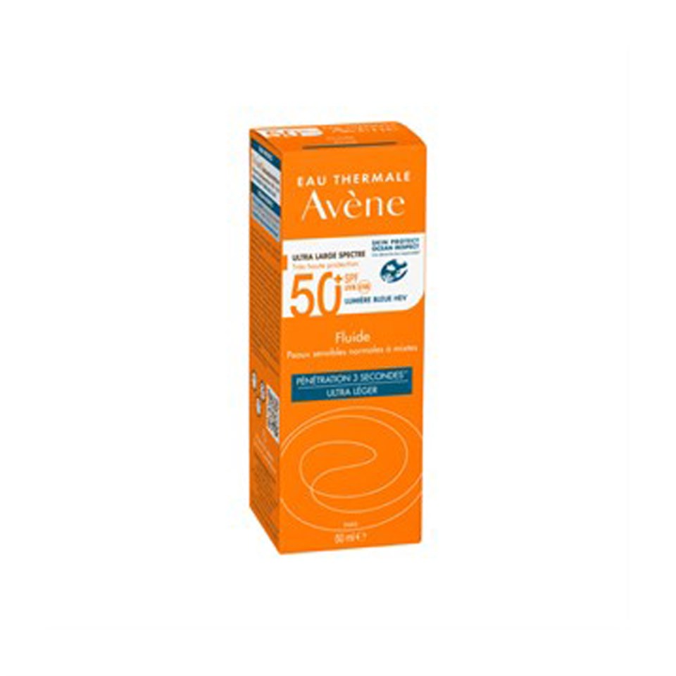 Avene Fluid SPF 50+ Normal ve Karma Ciltler için Güneş Koruyucu 50 ml - Güneş Koruyucu - Avene