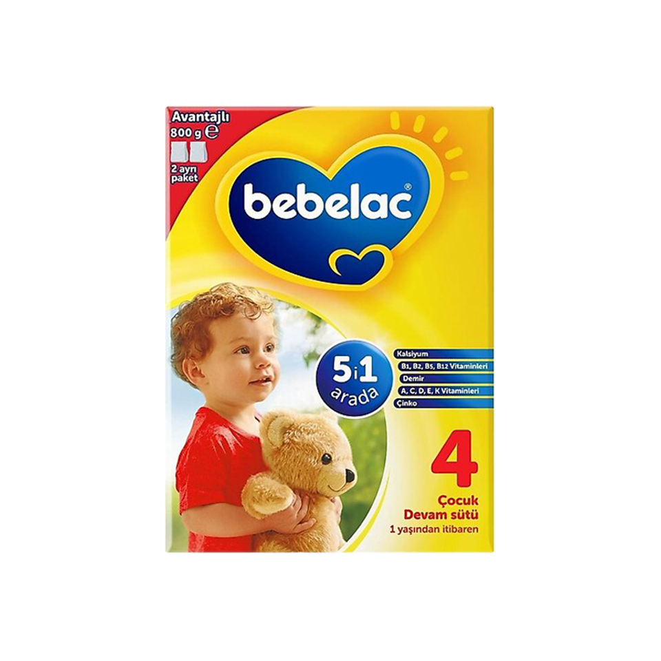 Bebelac 4 Çocuk Devam Sütü 800 Gr -  -  
