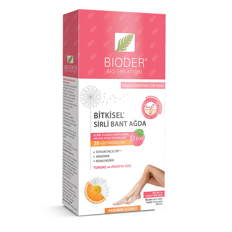 Bioder Bacak ve Vücut Ağda Bandı - Yeni ürünler - Bioder