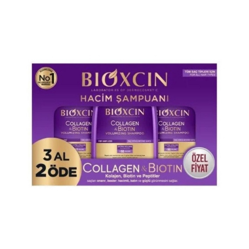 Bioxcin Collagen ve Biotin Hacim Şampuan 300 ml 3 al 2 öde - Yeni ürünler - Diğer