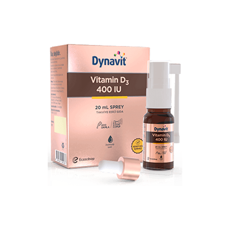 Dynavit Vitamin D3 400 IU Sprey 20 ml - Vitamin-Mineral - Dynavit