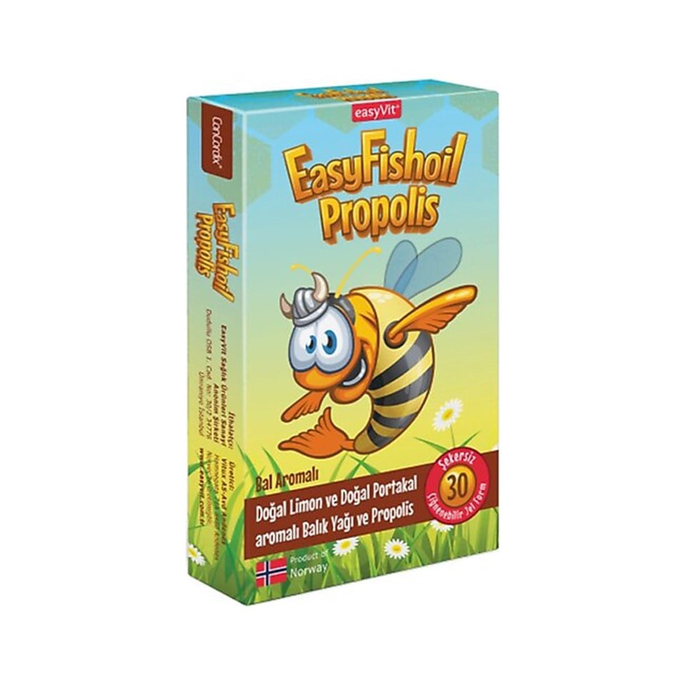 EasyFishoil Propolis Omega 3 30 Çiğnenebilir Jel Tablet - Yeni ürünler - Diğer
