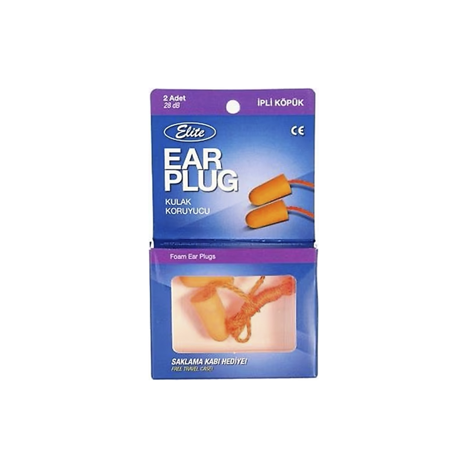 Elite İpli Köpük Kulak Koruyucu - Kulak Sağlığı - Elite