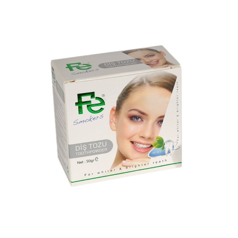 Fe Smokers Diş Tozu Nane Aromalı 50 g - Diş Macunu - Fe