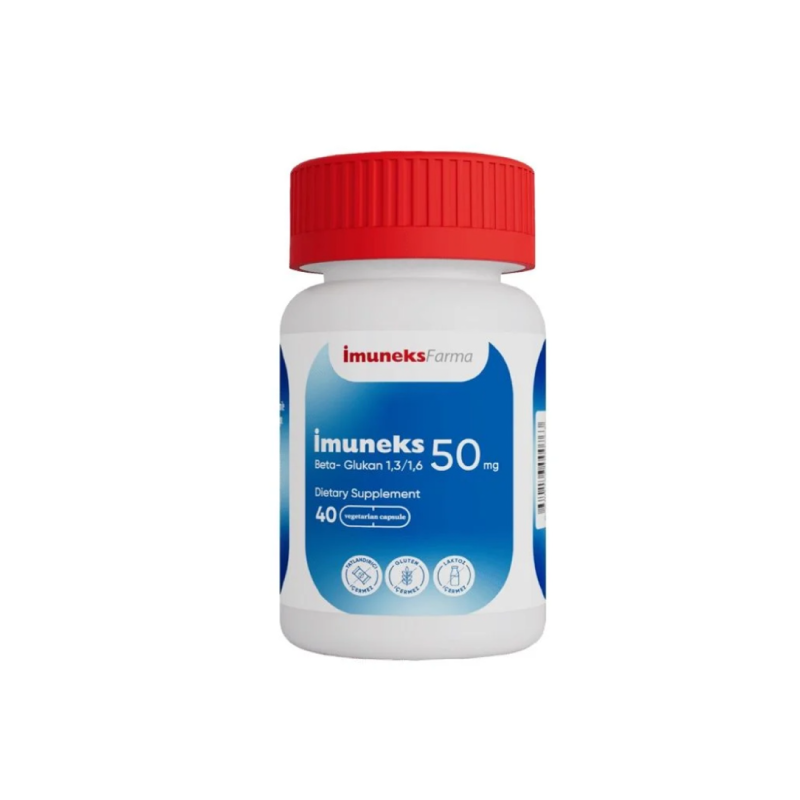 İmuneks 50 mg Beta Glukan 40 Kapsül - Vitamin-Mineral - İmuneks