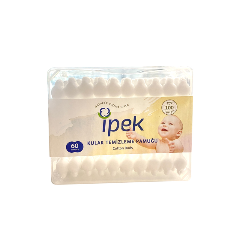 İpek Kulak Temizleme Pamuğu 60 adet - Kulak Sağlığı - İpek