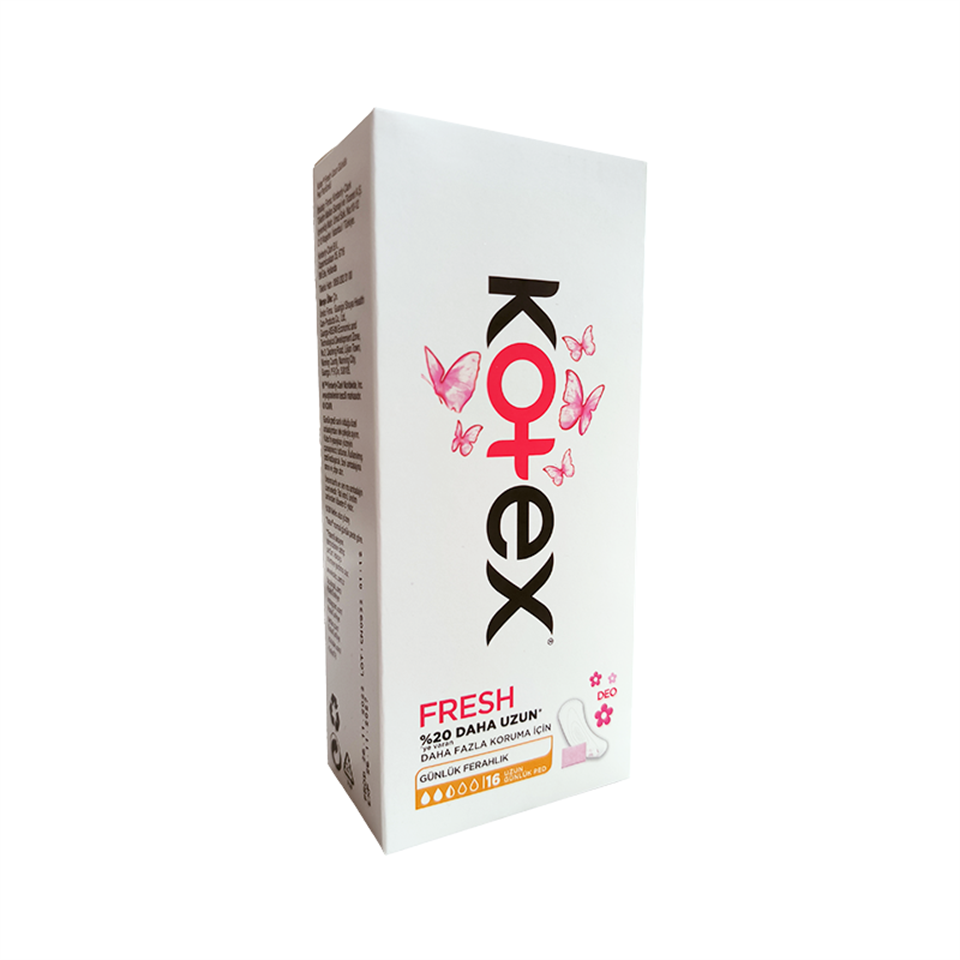 Kotex Fresh Deo Günlük Uzun Ped 16 Adet - Hijyenik Bakım - Kotex