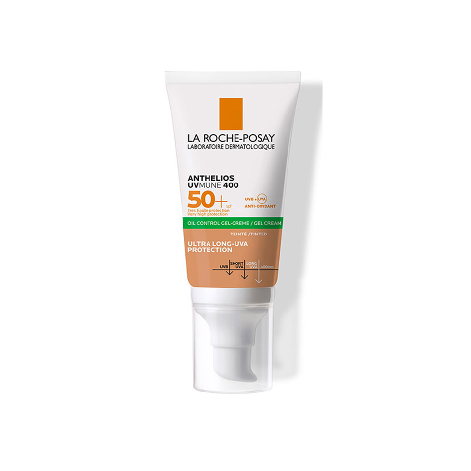 La Roche Posay Anthelios Uvmune 400 Oil Control Gel Spf 50+ Renkli Güneş Kremi 50 ml - Yetişkin Güneş Koruyucu - La Roche Posay