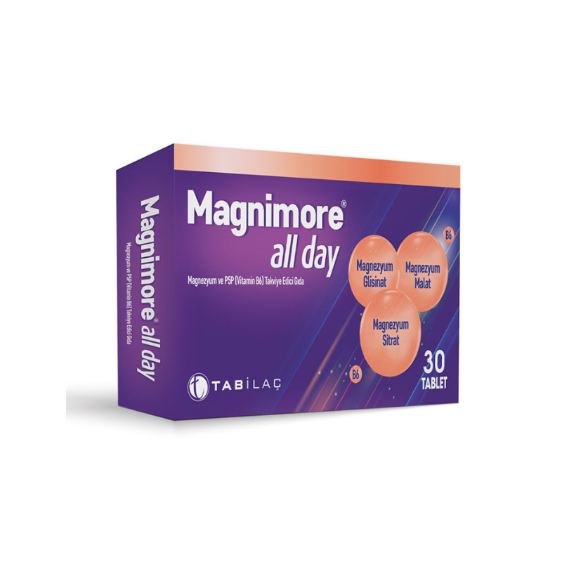 Magnimore All Day Magnezyum ve Vitamin B6 İçeren 30 Tablet - Yeni ürünler - Diğer