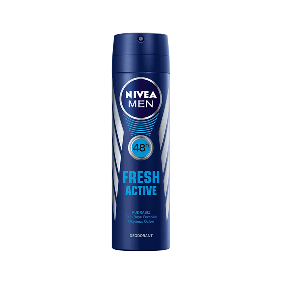 Nivea Men Fresh Active Deodorant Pudrasız 150 ml - Deodorant - Nivea