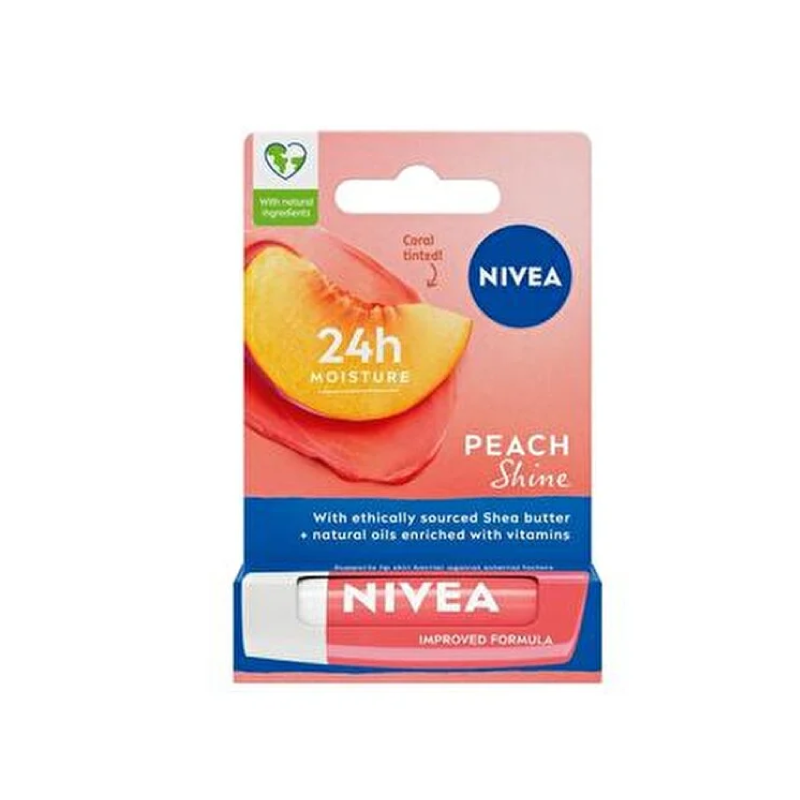 Nivea Peach Shine Dudak Bakım Kremi 4,8 g - Dudak Ürünleri - Nivea