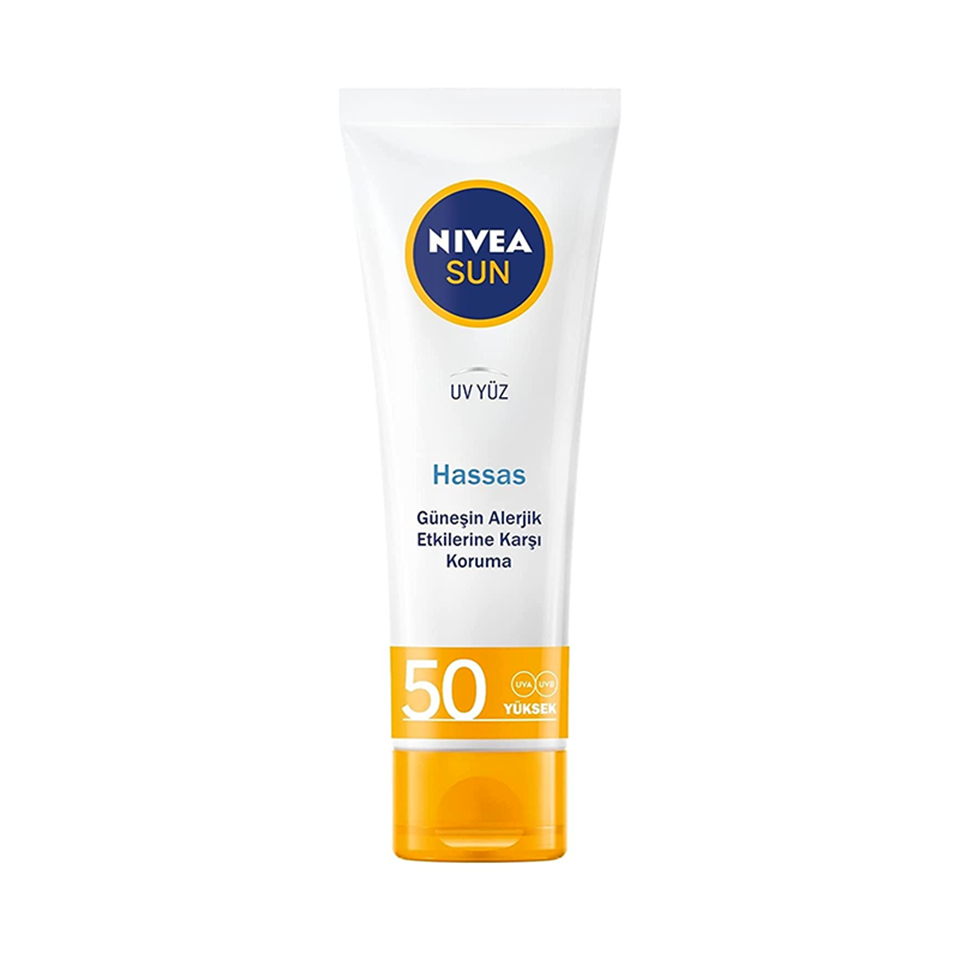 Nivea Sun Hassas Yüz Güneş Kremi 50 ml - Yetişkin Güneş Koruyucu - Nivea