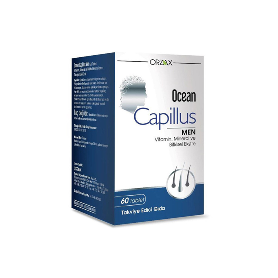 Ocean Capillus Men 60 Tablet - Vitamin-Mineral - Orzax