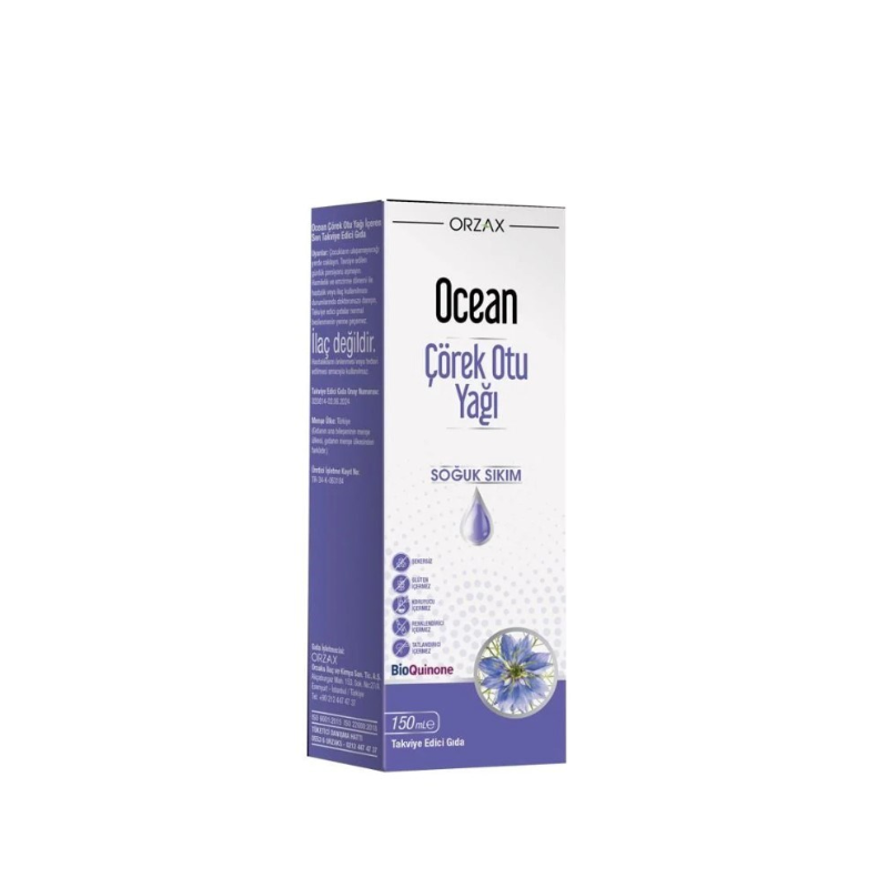 Ocean Çörek Otu Yağı Soğuk Sıkım 150 ml - Yeni ürünler - Diğer
