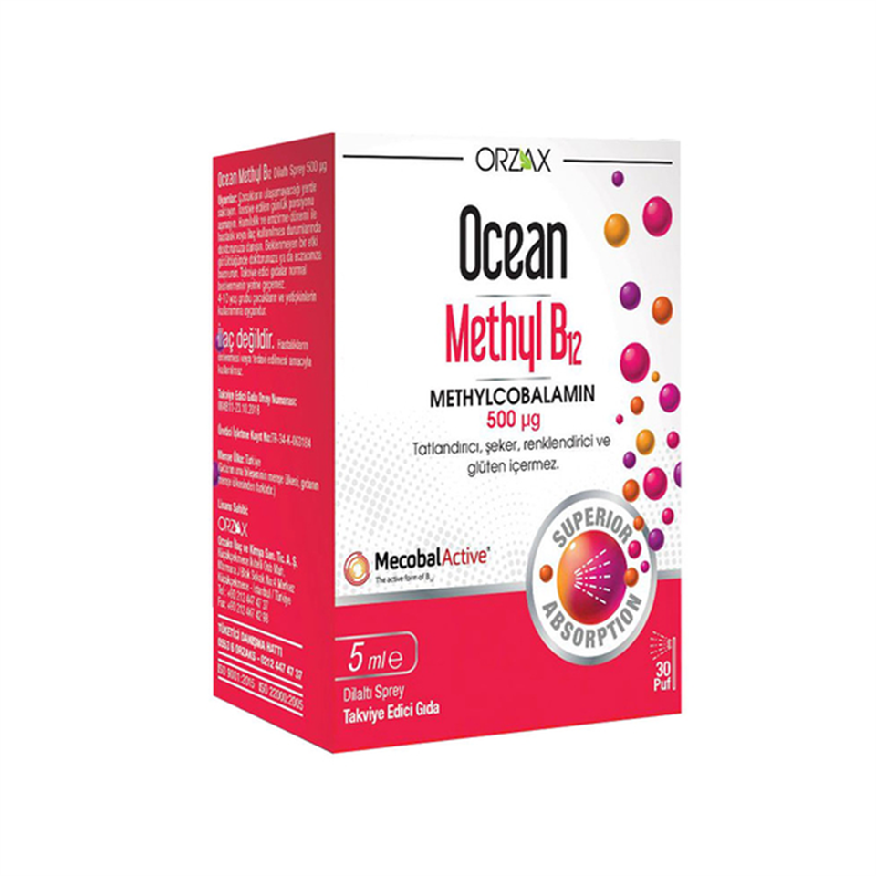 Ocean Methyl B12 500 Mcg Sprey 5 ml - Yeni ürünler - 9