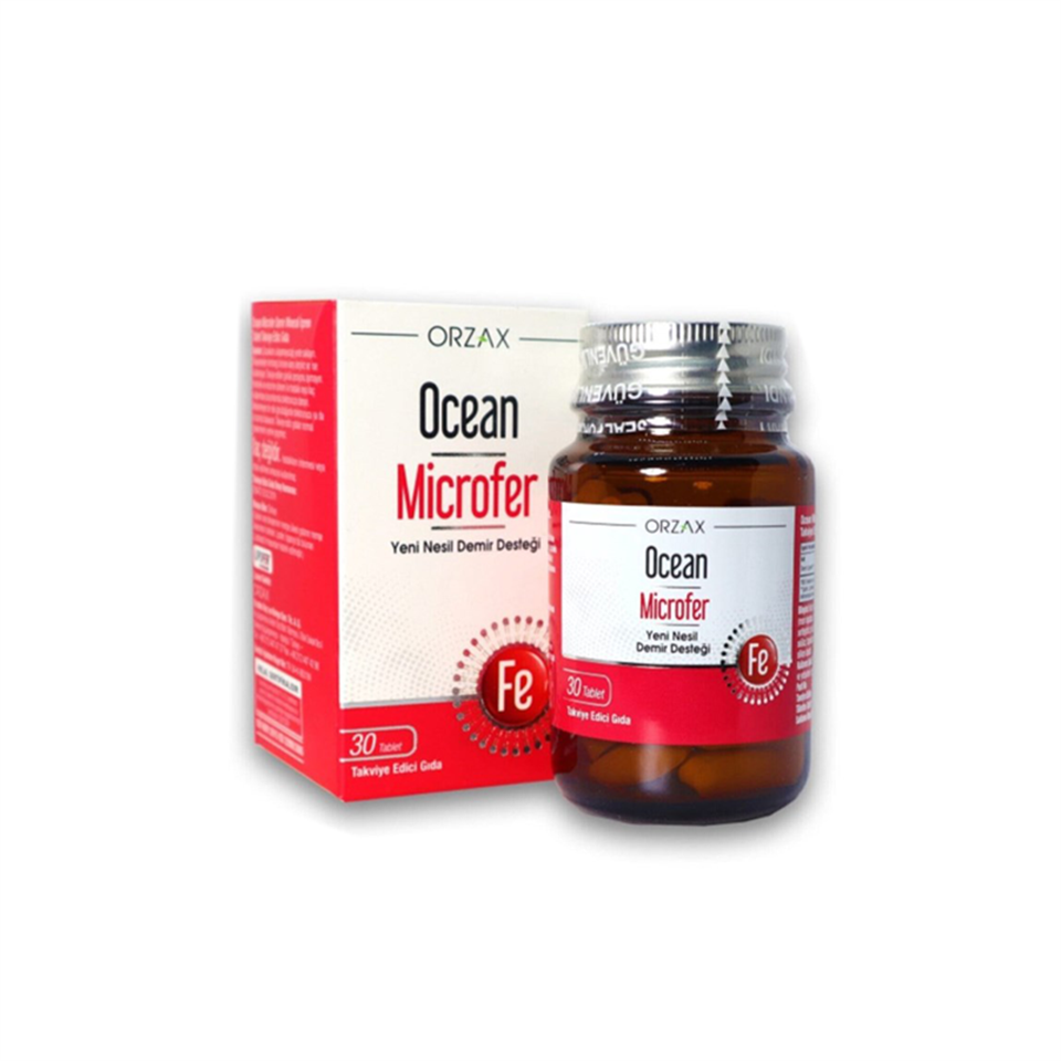 Ocean Microfer Demir Desteği 30 Tablet - Vitamin-Mineral - Orzax