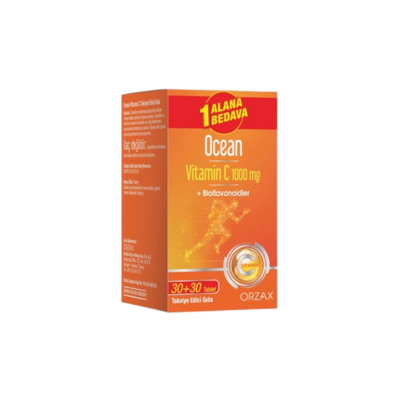 Ocean Vitamin C 1000 mg 30+30 Tablet 1 Alana 1 Bedava - Yeni ürünler - Diğer