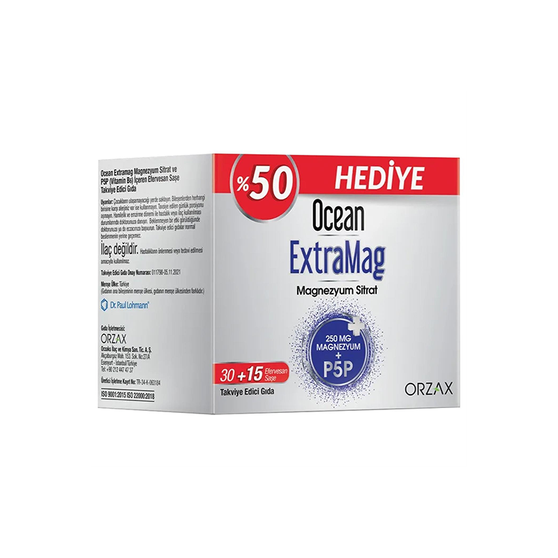 Orzax Ocean Extramag 45 Saşe - Vitamin-Mineral - Orzax