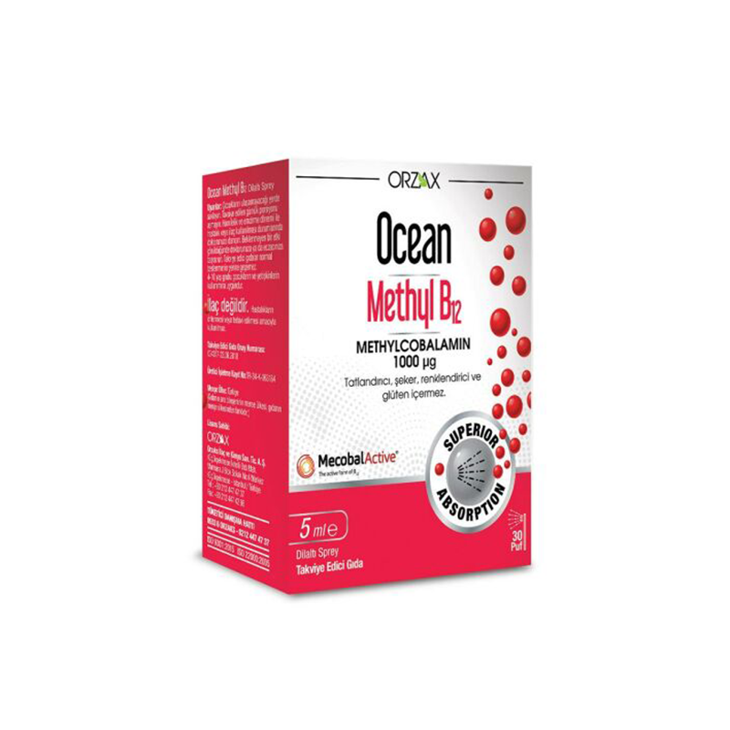 Orzax Ocean Methyl B12 1000 mg 5 ml - Vitamin-Mineral - Orzax